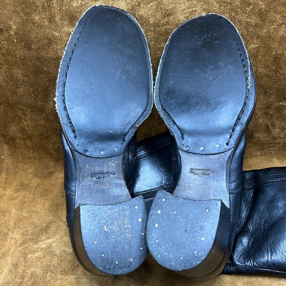 Buttero Black Leather Inner Zip Boots - Picture 8 of 12